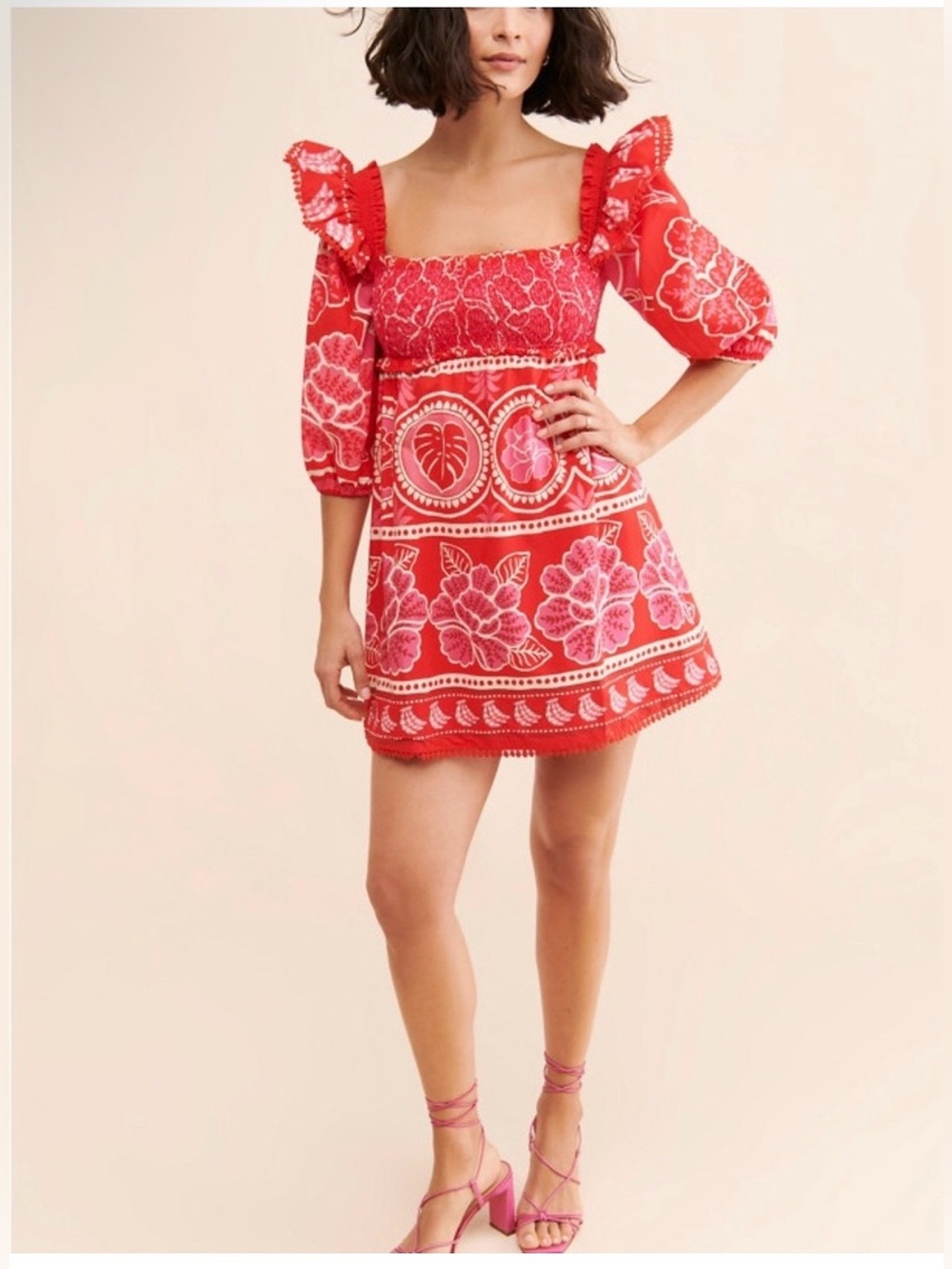 Farm Rio Women’s Summer Sunrise Mini Dress Size Medium NWT